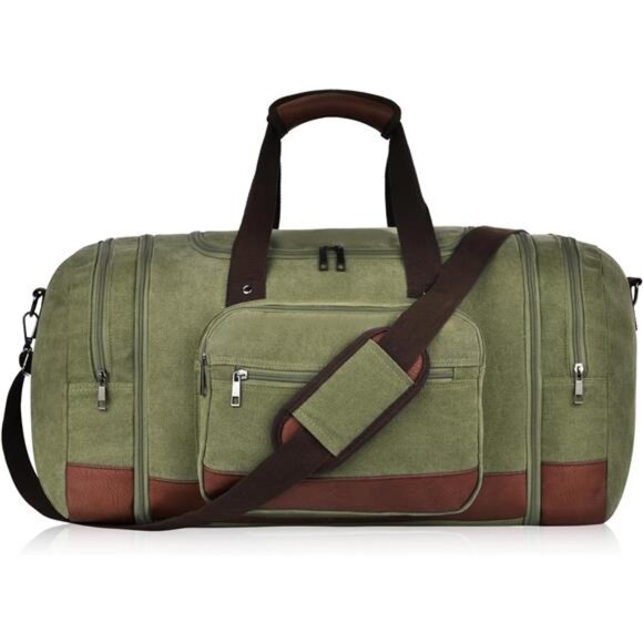 Expandable Duffle Bag for Men, 50L Large-Capacity Weekender, - Picture 1 of 6